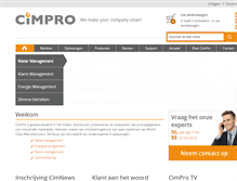 Tablet Screenshot of cimpro.com